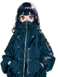 寒い日の少女
