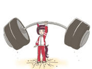 重量上げなさるニシノ神様