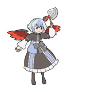 394 朱鷺子【東方Project 立ち絵素材 透過GIF】