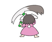 397 因幡てゐ【東方Project 立ち絵素材 透過GIF】