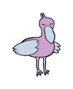 395 ハシビロコウ【立ち絵素材 PNG】