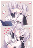 涼月の不意打ちキスに驚きながらも更に熱いキスをお返しするお冬さん