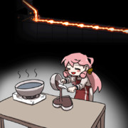 バレンタインの用意をする明石さん2024