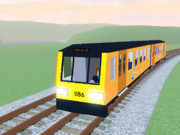 静かな村を走るロートレイン