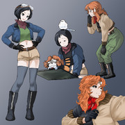 モジャクロ戦闘記（第70回）で使った立ち絵　その1