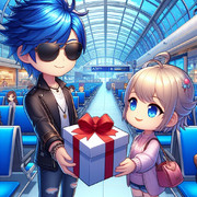 【AI生成】はぴばれ♪('ω')っ))✈　配信有難うございました