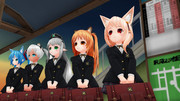 【MMD】制服5人