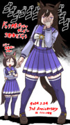 ウマ娘3周年(ドゥラメンテとグル姉)