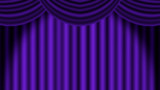 舞台幕・紫カーテン　1920×1080（16：9）【フリー素材】