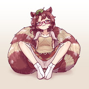 尻尾クッションたぬき