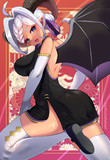 褐色銀髪ほくろ悪魔っ子ちゃん【チャイナドレス】