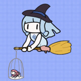 【GIF】魔女の琴葉葵と猫