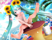 【ちびミクちゃん萌えリンク】広げる おみあしさん…♡