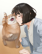 嫌そうな顔の猫