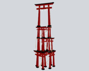 【MMDアクセサリ配布】鳥居の塔