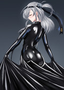 涼月の黒インナー装着シーン