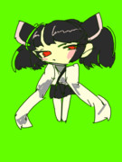 しゃがむ東北きりたん 動画素材