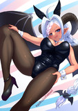褐色銀髪ほくろ悪魔っ子ちゃん【バニーガール】