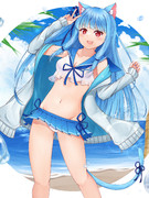 水着猫耳葵ちゃん