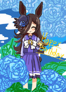 たくさんの青いバラ