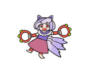 441 三頭慧ノ子【東方Project 立ち絵素材 透過GIF】