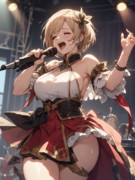 ライブハウスで熱唱するジータちゃん