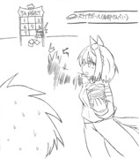 バレンタインユキノラクガキ