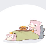コタツでヤドン