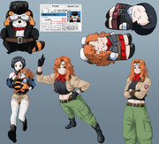 モジャクロ戦闘記　第72回で使った立ち絵　その1