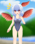 名無しの本読み妖怪（競泳水着）