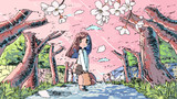 桜並木のさようなら
