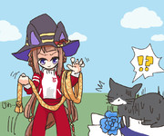 身の危険を感じて飛び起きる理事長の猫