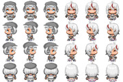 もち子さん/あん子さん RPGツクールMVキャラチップ