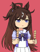 からあげ棒もらったドゥラメンテ