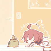 雑巾がけテトさん