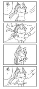 10分くらいで描いたウマ娘の漫画。