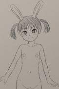 ウサギの女の子「メイベルちゃん」　※ほぼ全裸の美少女化バージョン