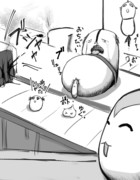 あんナこりの肥料活用に取り組む工場を見学するたりないちゃん