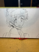 【模写】#16 初春飾利の下書きです。