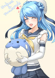 浦風とタマザラシのぬいぐるみ