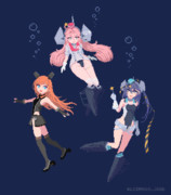 【艦これ】USSトリオ【ドット絵】