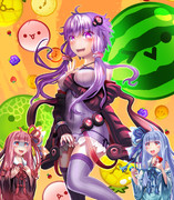 ゆかりさんはスイカゲームで遂にメロンを2つ手に入れました