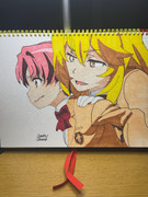 【模写】#26とあるの白井黒子と食蜂操祈、描きました。