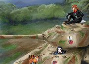 モジャクロ戦闘記　第74回ですかった戦車絵