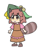 466 ぴちゅーんマミゾウ【東方Project 立ち絵素材 PNG】