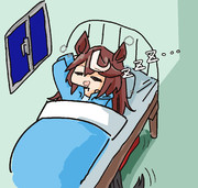 テイオーさんが寝てるだけの絵