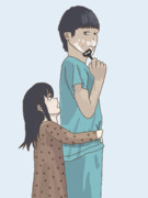 ハグと血の玉