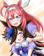 仲良し重ね　ライス&ブルボン