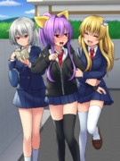 月都学園通学路！