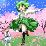 桜吹雪とお嬢様ずんだもん